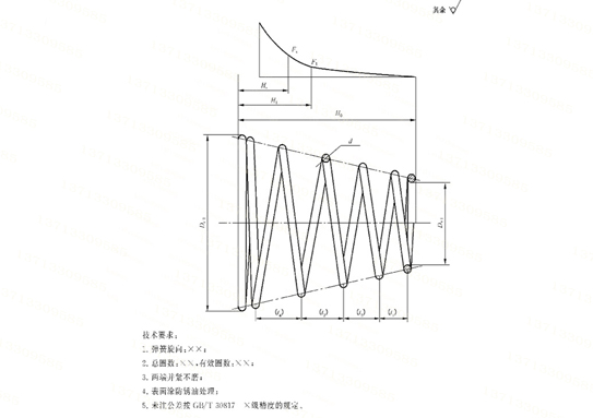 圆锥弹簧图纸设计手册