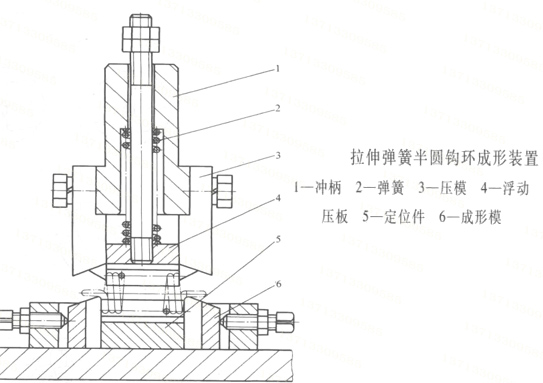 拉伸弹簧半圆钩环成形装置 弹簧厂商